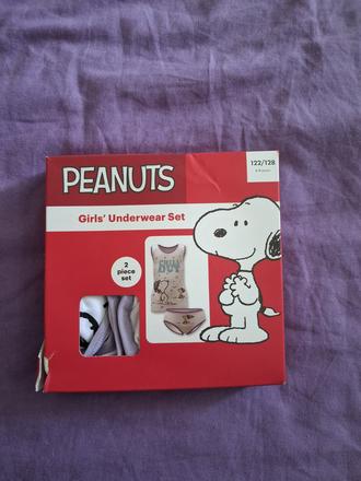 Tielko+nohavičky, peanuts,122 / 128