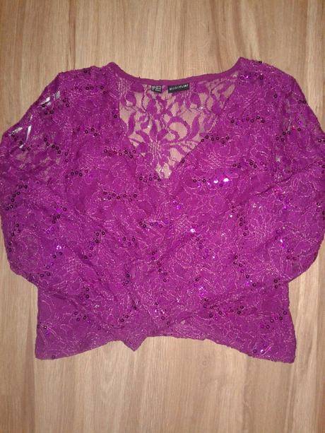 Cyklamenové bolerko, bonprix,38