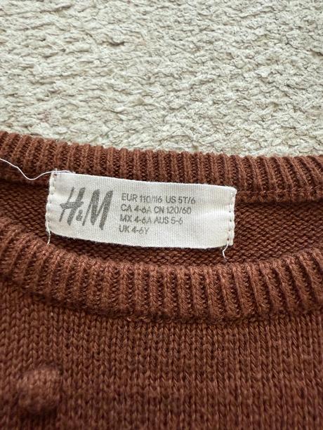 Pletený svetrik, h&m,110