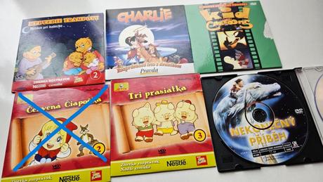 Rozne video rozpravky pre deti, dvd, vcd, 
