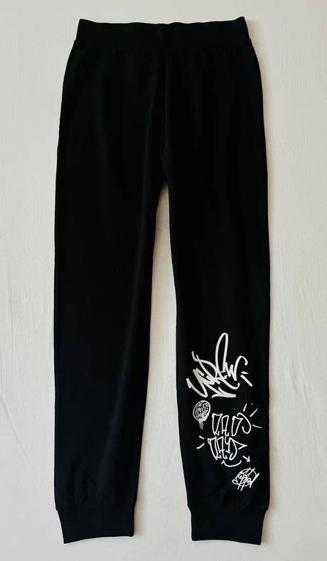 H&m čierne tenké tepláky ve.170, h&m,170