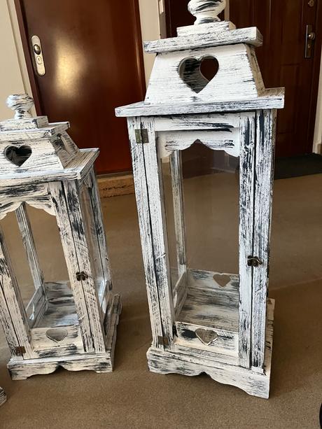 Drevené svietniky( lucerny),