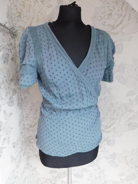 Luxusna zavinovacia bluzka, 40