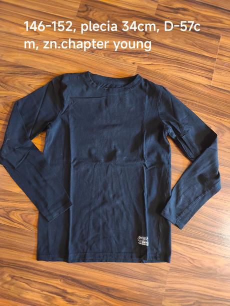 Čierne tričko 146/152, chapter young,146