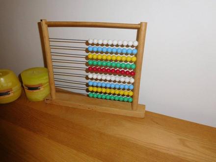 Retro počítadlo drevené,, 