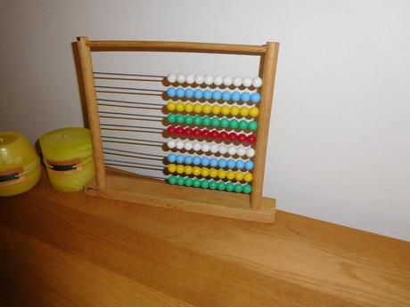 Retro počítadlo drevené,, 