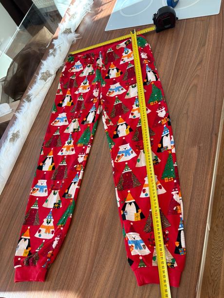 Vianočné pyzamo top stav, next,164