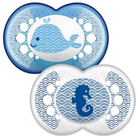 Mam silikónový cumlík clear ortodontický 2ks, 6m+, mam