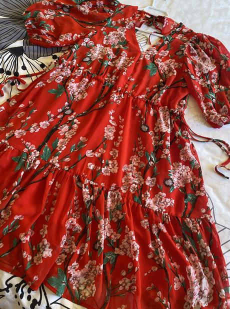 Letné podšité kvetové šaty bodyflirt v. 42, bonprix,42