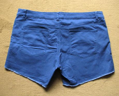 Modré šortky, h&m,xl