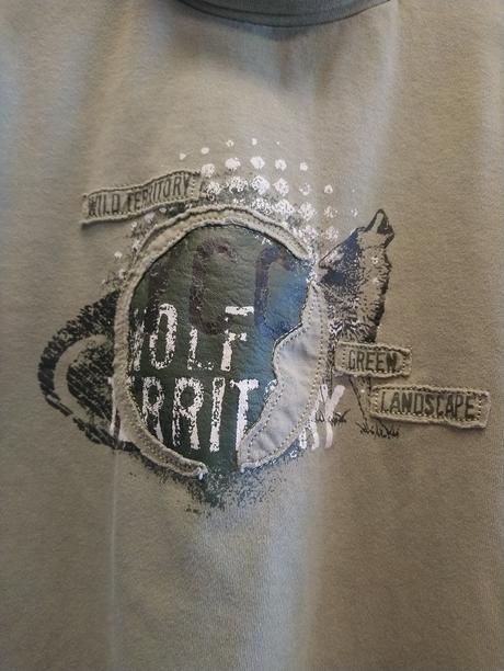 Zelený rolák s motívom, ycc, 128 cm, 128