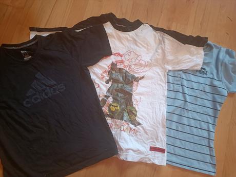 3x tričko adidas, marvel, lonsdale, 152