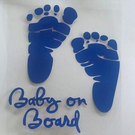 Nálepka na auto baby on board,