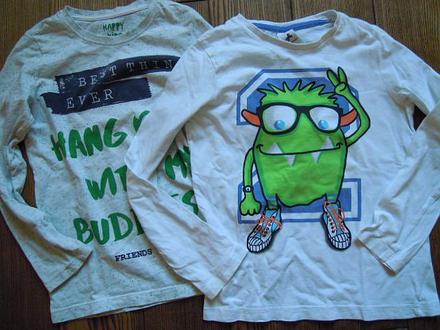 2ks tričko, c&a,128