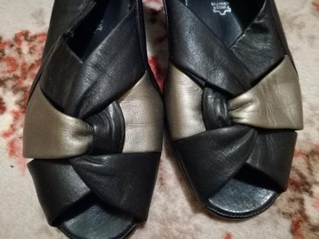 Sandály 42 čierno-hnedé s poštou, 42