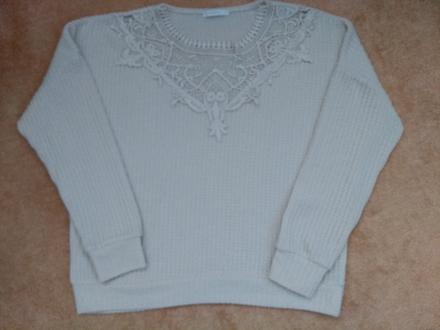 Dámsky béžový pulover, m