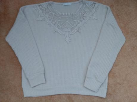 Dámsky béžový pulover, m