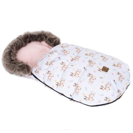 Zimný fusak lux s kožušinkou, srnka, 50 x 100cm -,