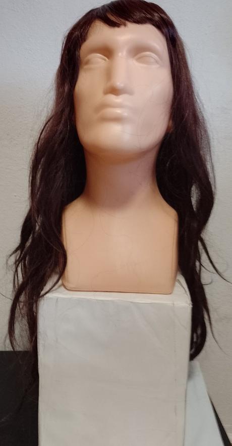 Tmavo hnedá dlhá parochňa, cca 80 cm, č. 11,