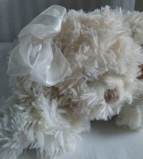 Plyšový psík tiffany off s mašľou, bukowski, 36 cm, 