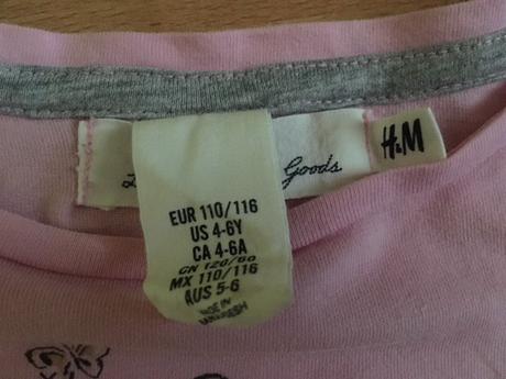 Tričko - veľ.110/116, h&m,110