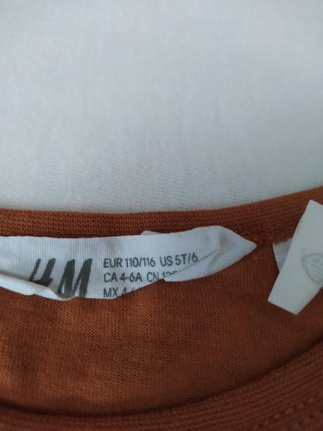 Tričká s dlhým rukávom, h&m,110