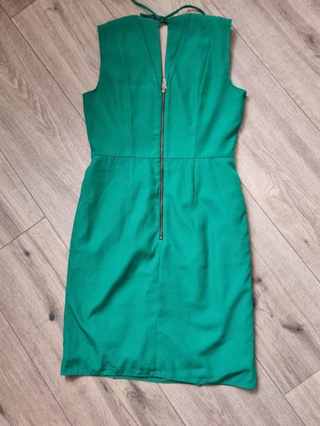 Púzdrové šaty v spring zelenej h&m veľ. 40, h&m,40