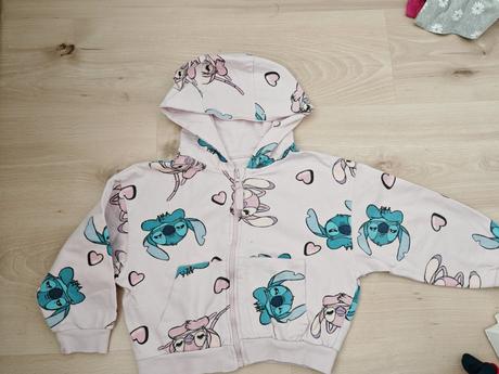 Krásna mikina stich bavlna, sadne na 104/110, sinsay,110