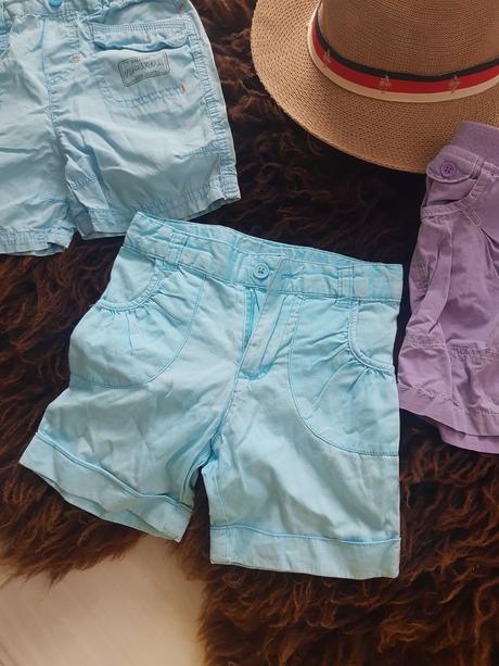 4x detské kraťasy šortky 80/92, 80