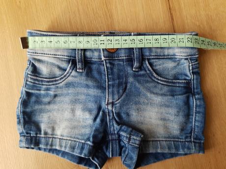 Riflové šortky - kraťasy, h&m,92