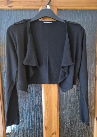 Čierne bolerko s dlhým rukávom, orsay,m