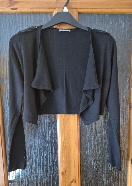 Čierne bolerko s dlhým rukávom, orsay,m