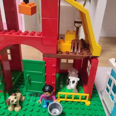 Lego duplo farma, veterinár, dom, stavebné stroje, 