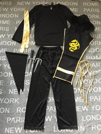 Chlpacensky kostym ninja 8-10 rokov, 