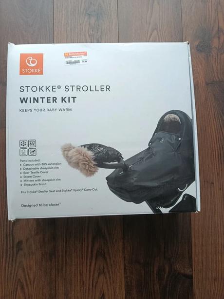 Winter kit stokke - onyx black + kožušina, stokke,stokke crusi / stokke trailz classic / stokke trailz terrain / stokke xplory v6