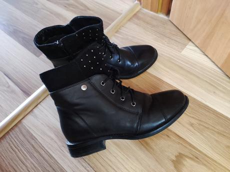 Čierne kotníkové topánky, 36
