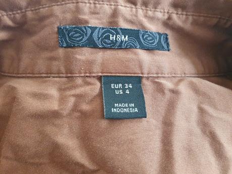 Kosela prirodny hnedy odtien, h&m,34