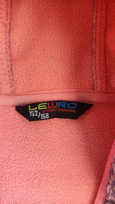 Bunda softshell, vnútri flisová 152/158 cm, lewro,158