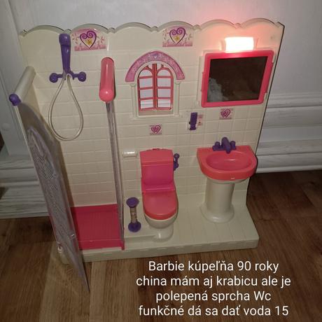 Vintage barbie kúpeľňa,