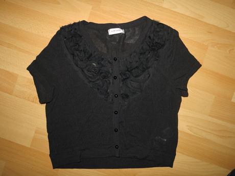 Vesta - bolerko tenšie čierne orsay, orsay,m