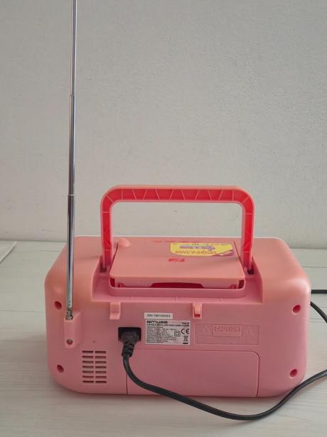 Detske radio s cd prehrávačom a karaoke mikrofónom,
