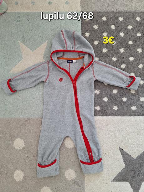 Tenky prechodny flisovy overal 62/68, lupilu,68