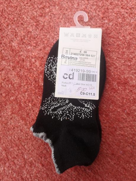 Puma dievčenské ponožky 2páry veľkosť 27-30, puma,27 / 28 / 29 / 30