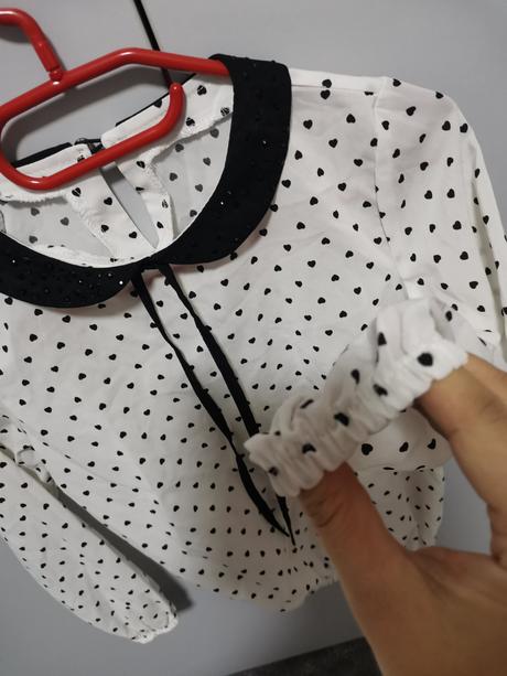 Blúzka so srdiečkami, 128