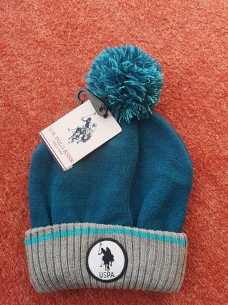 U.s. polo assn. detská zimná čiapka 8-13rokov, u.s. polo assn.,128 - 158