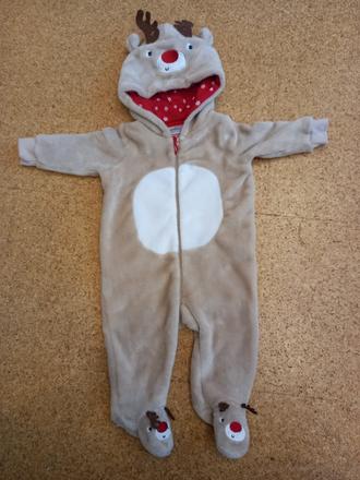 Vianočné dupačky - sobík č.68, ergee,68