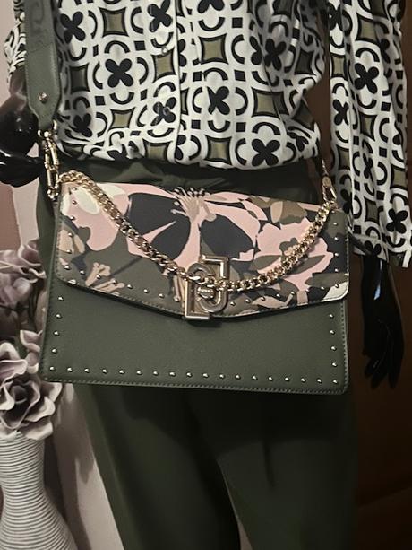 Khaki ružová kabelka na plece zn. liu jo originál, liu jo