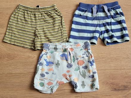 Kraťase 3ks, h&m,68