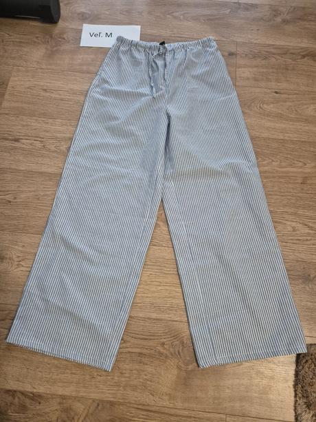 Bielo modré nohavice veľ. m, m