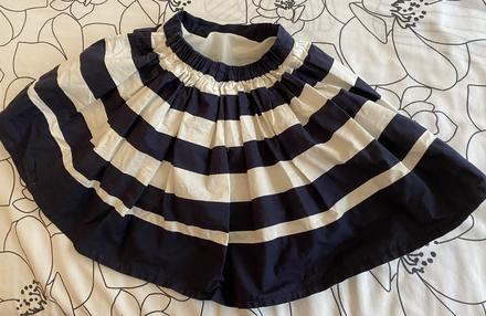 Pásiková bavlnená podšitá sukňa next v. 98/104, next,98